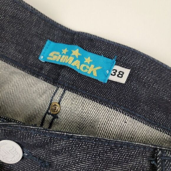 Vintage Y2K Shmack Baggy Wide Leg Jeans Mens 38x33 JNCO Southpole Skater Grunge - Picture 3 of 12